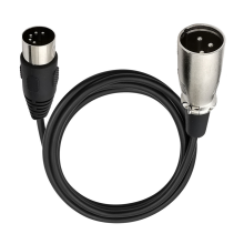 Kable z wtykiem męskim MIDI lub XLR DIN 5P na wtyk męski XLR