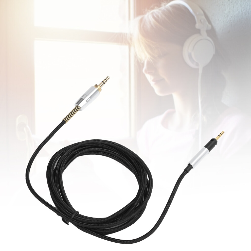 3.5Mm To 2.5Mm Headphone Cable With 6.35Mm Adapter 2M Black 4681340683021