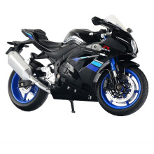 1:12 Scale Aluminum Racing Model Metal Motorcycle Collectible Gift Black Motocross Replica