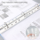 100Pages A4 Punched Pocket,Clear 11-Hole Sheet Protector Binder 3