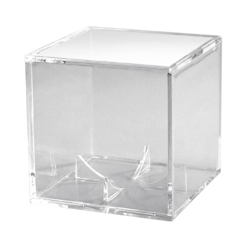 UV Protection Acrylic Display Cube for 9" Baseballs, Clear Support Box 1