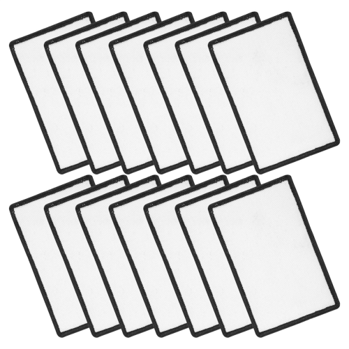 Patches de sublimação em branco para passar em tecido retangular Patches em branco 2