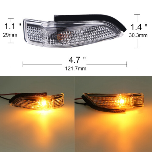 2PCS Rear Mirror Turn Signal Light for Yaris 1