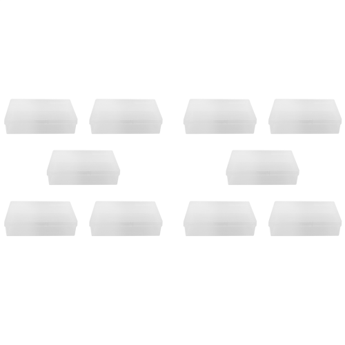 10Pcs Box Trading Card Case Clear Plastic Storage Box 2
