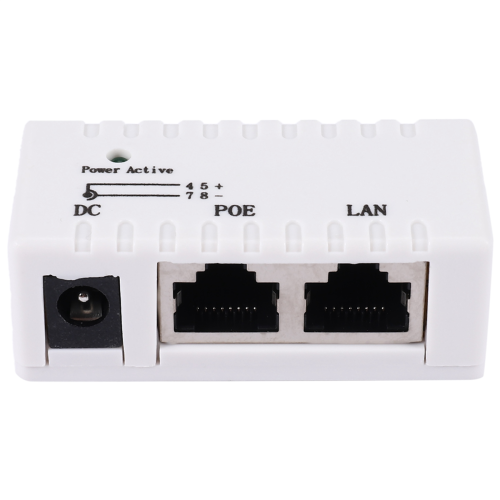 Inyector PoE RJ45 DC de 5,5 mm x 2,1 mm (blanco) 2