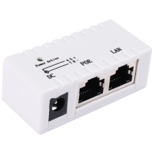 Adapter PoE Injector RJ45 DC 5,5 mm x 2,1 mm (biały)