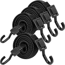 4Pcs Expanders with Hooks, 100cm Elastic Strap for Bicycle Carriers