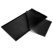 2 pièces moule en caoutchouc pour feuilles de cire d'abeille 43 x 23 x 0,5 cm noir