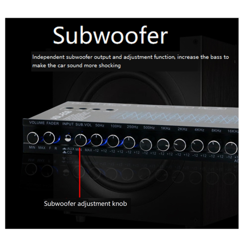 9-Band-Equalizer, hohe Leistung, 9 Entzerrungsbänder 2