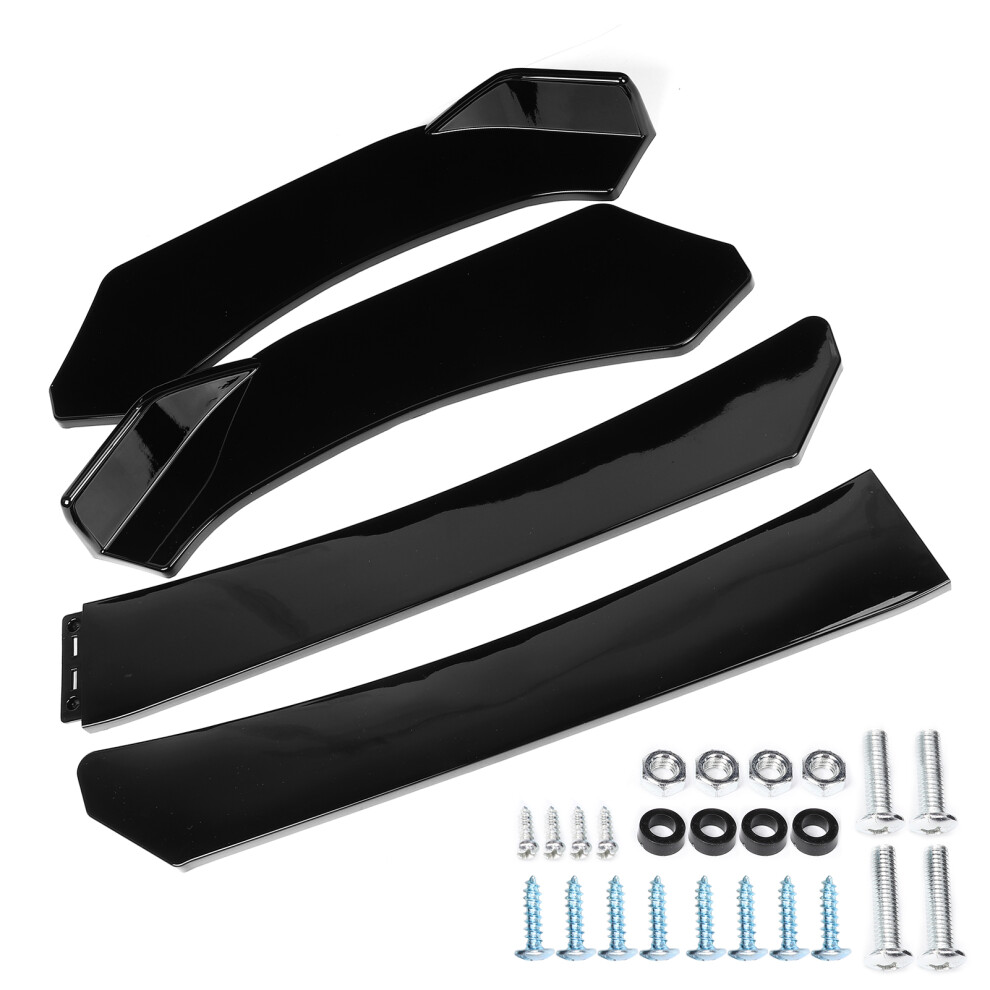 4Pcs Universal Front Bumper Splitter Lip Lower 9121376582332