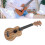 Soprano Ukulele Kit 21in Zebra Wood for Beginner 3