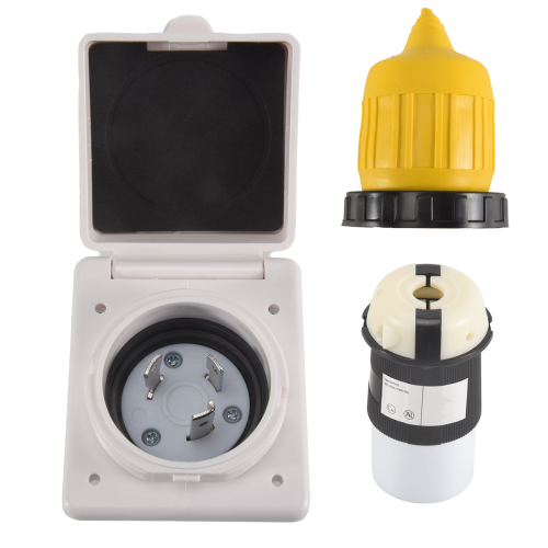 Kit de entrada y salida de corriente para RV de 30 A con protector de cable de arranque 2