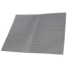 Food Grade Non-Stick BBQ Grid Sheet 33x40cm, Heat Resistant Black