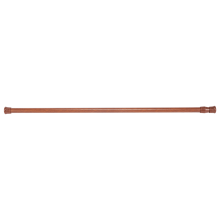 Telescopische gordijnroede met veerspanning, 55~90 cm, houtkleur