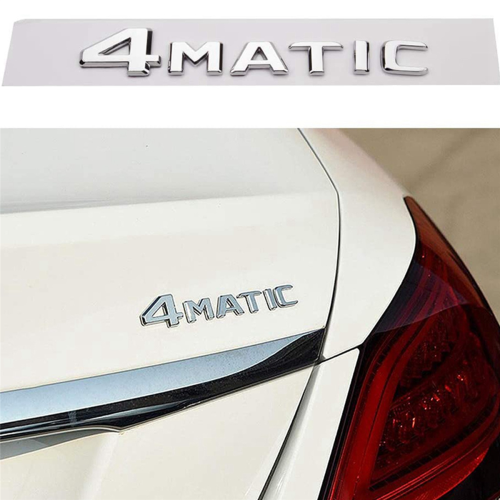 Silverfärgad auto bagagedörr stötfångare emblem dekal för 2