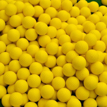 42,6 mm Golfball PU Soft Monolayer Golf Trainingsball für Indoor-Übungen, Zubehör Gelb, 20 Stück