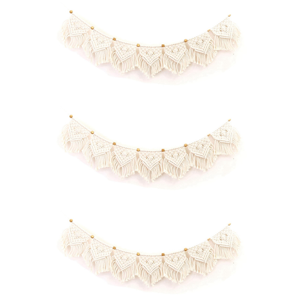 Geweven Wandtapijt Met Franjes, Decoratie Voor Woonkamer En Slaapkamer-image