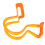 Collimateur d'archet pour violon 4/4 4/3 1/2 orange 13