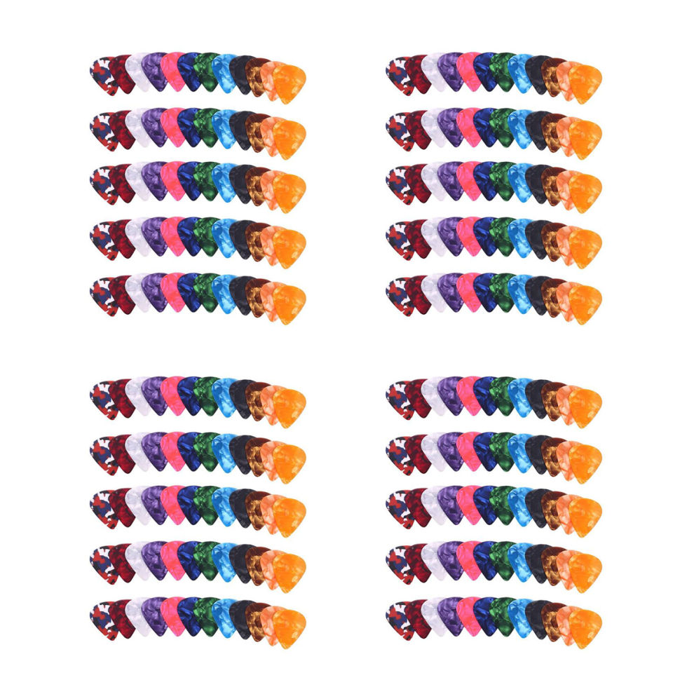 60 Stuks Abstracte Kunst Kleurrijke Gitaarplectrums 0,46 Mm, 0,71 Mm, 0,96 Mm-image