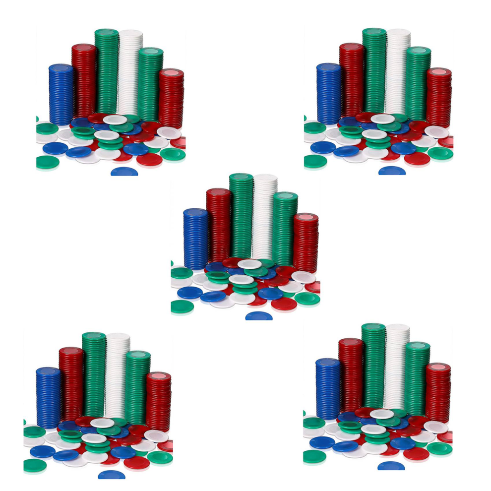 400 Pezzi Di Fiches Da Poker In Plastica, Fiches Da Gioco, 4 Colori, Carta Da Gioco, 3-image