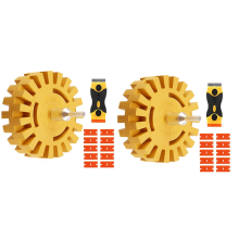 Eraser Wheel Decal Remover with Blades and Drill Adapter