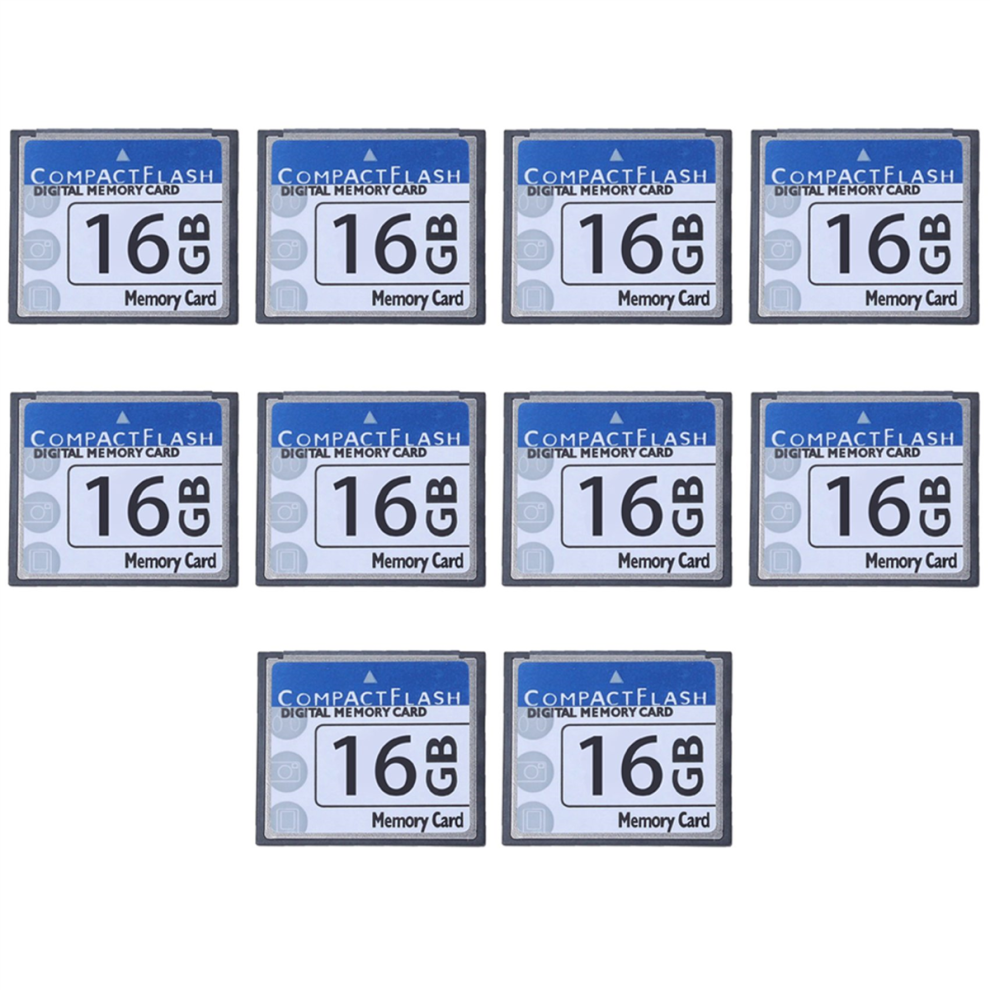 Carte mémoire Compact Flash professionnelle 16 Go (blanc et bleu)