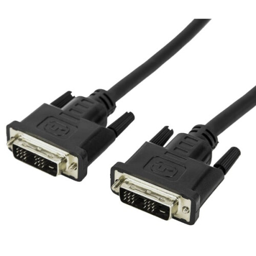 DVI Cable 1.8m Digital Video Lead for Monitors, PCs, Laptops