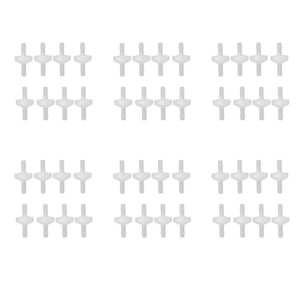 8 Stuks 1/4 Inch Terugslagklep 6 Mm Pvdf Terugslagklep Inline Terugslagklep-image