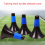 Cono per allenamento da calcio, barriera per allenamento da calcio, logo nero e blu 3