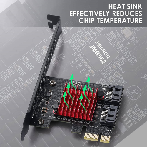 Adapter PCIe do 2 portów SATA 3.0 6 Gb/s SSD PCI-E PCI Express 1