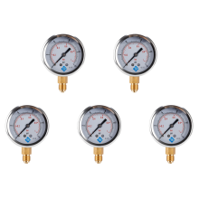Lagedrukmanometer 0-1 bar 0-15 psi 1/4 inch 68 mm wijzerplaat