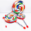 Orff Instruments Lollipop Drums 6/8/10 Inch Drie Maten Handtrommel 3