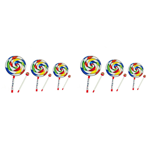 Orff Instruments Lollipop Drums 6/8/10 Inch Drie Maten Handtrommel