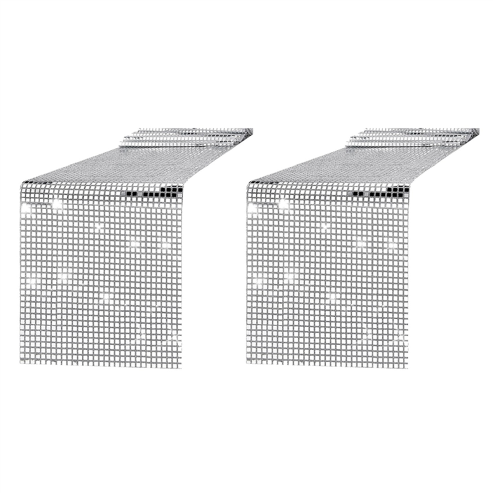 Disco Party Tafelloper Spiegel Zilver Voor Disco Dansfeest Bruiloft-image