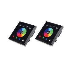 DC12V-24V RGB / RGBW Wandgemonteerde Touch Panel Controller Zwart