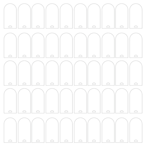 Acrylic Name Tag Arch Blank Wedding Decoration Seating Cards A 1