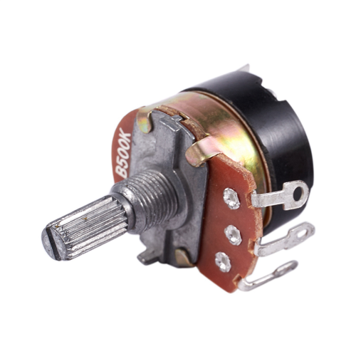 2 Stück 500K Ohm Single Linear Taper Potentiometer mit Ein-/Ausschalter 2