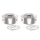 Flan Pan Form, Edelstahl Flan Form mit Deckel 1