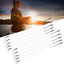 Karpfenfisch Haar Rigs Set Metallhaken 14# Lockstofffaden Angelzubehör Kit