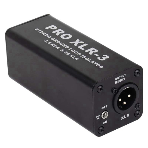 PRO XLR-3 Stereo Ground Loop Isolator 3.5 6.35 XLR Audio voor PC 1