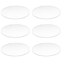 Transparent 3mm thick Mirror Acrylic round Disc Diámetro:60mm