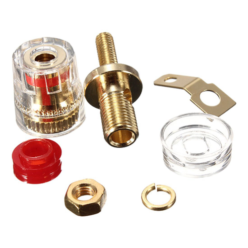 New 4Pc Amplifier Speaker Terminal Binding Post 4mm Banana Plug Jack 1