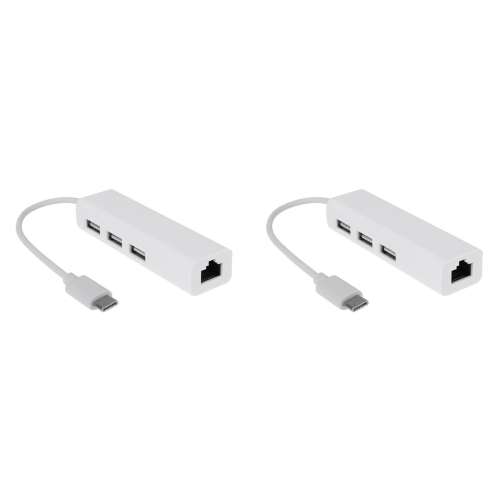 Kabel USB-C USB 3.1 typu C do USB RJ45 Ethernet LAN Adapter Hub