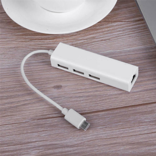 Kabel USB-C USB 3.1 typu C do USB RJ45 Ethernet LAN Adapter Hub 2