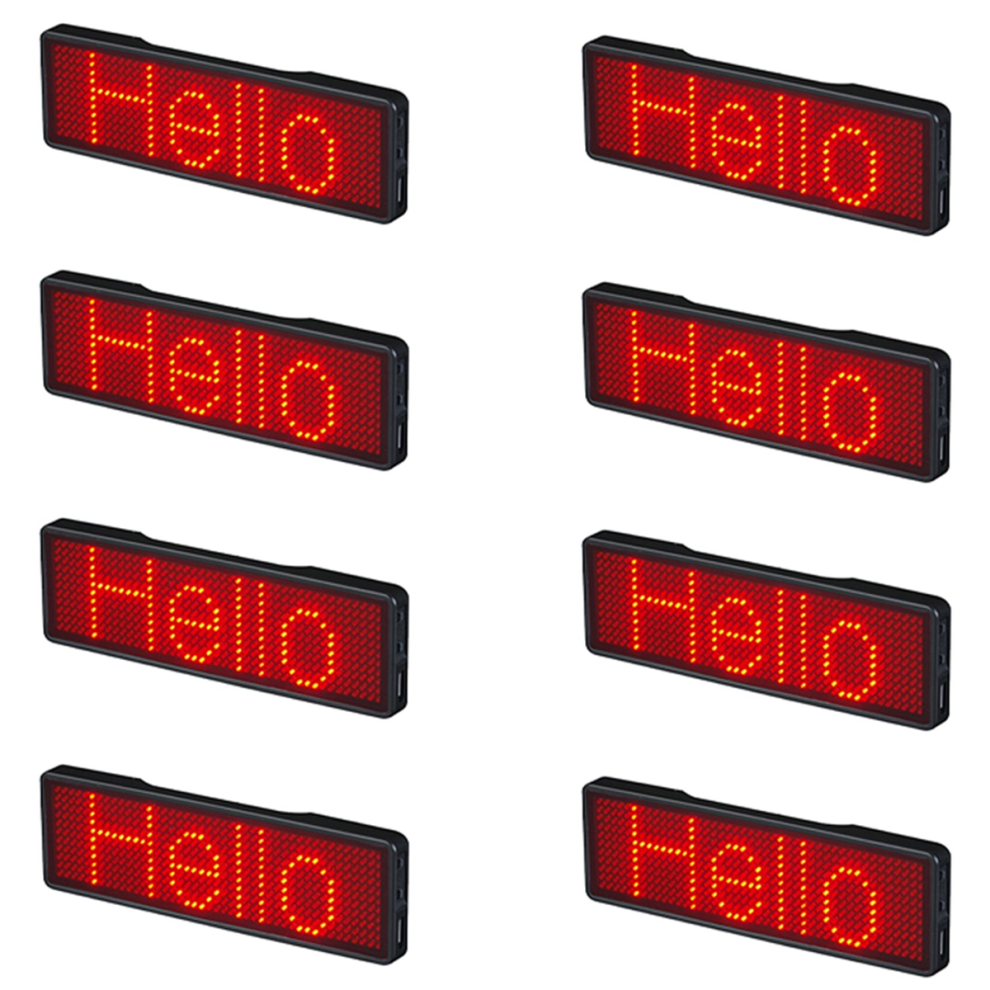 Display Luminoso Ricaricabile Con Badge Led Bluetooth, Tipo 2-image