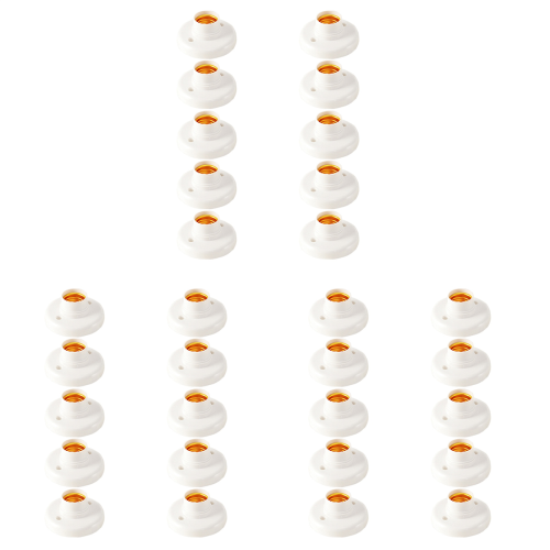 10 stuks E27 plastic schroeflamphouder ronde lamphouder