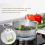 Cesta de vapor de aço inoxidável para cozinhar, adequada para panelas de vários tamanhos (5,1-9 polegadas) 6