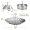 Cesta de vapor de aço inoxidável para cozinhar, adequada para panelas de vários tamanhos (5,1-9 polegadas) 4