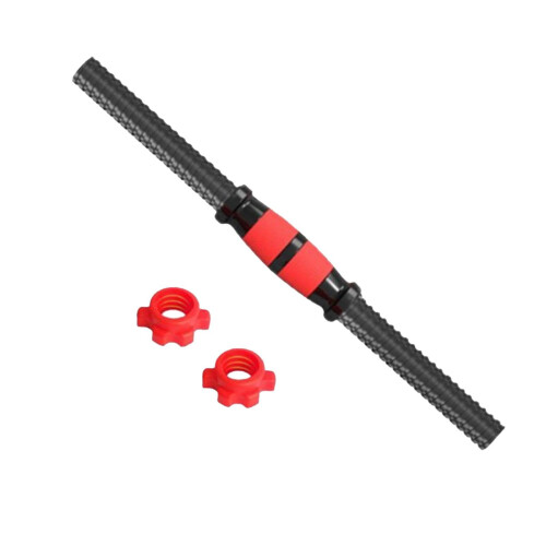 Dumbbell Bar with Threaded Handles, 55 cm Adjustable Weight Set for Home Training, Exercise Accessories with 2 Nuts