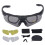 Impact Goggles UV400 transparente gelbe Linsen 2